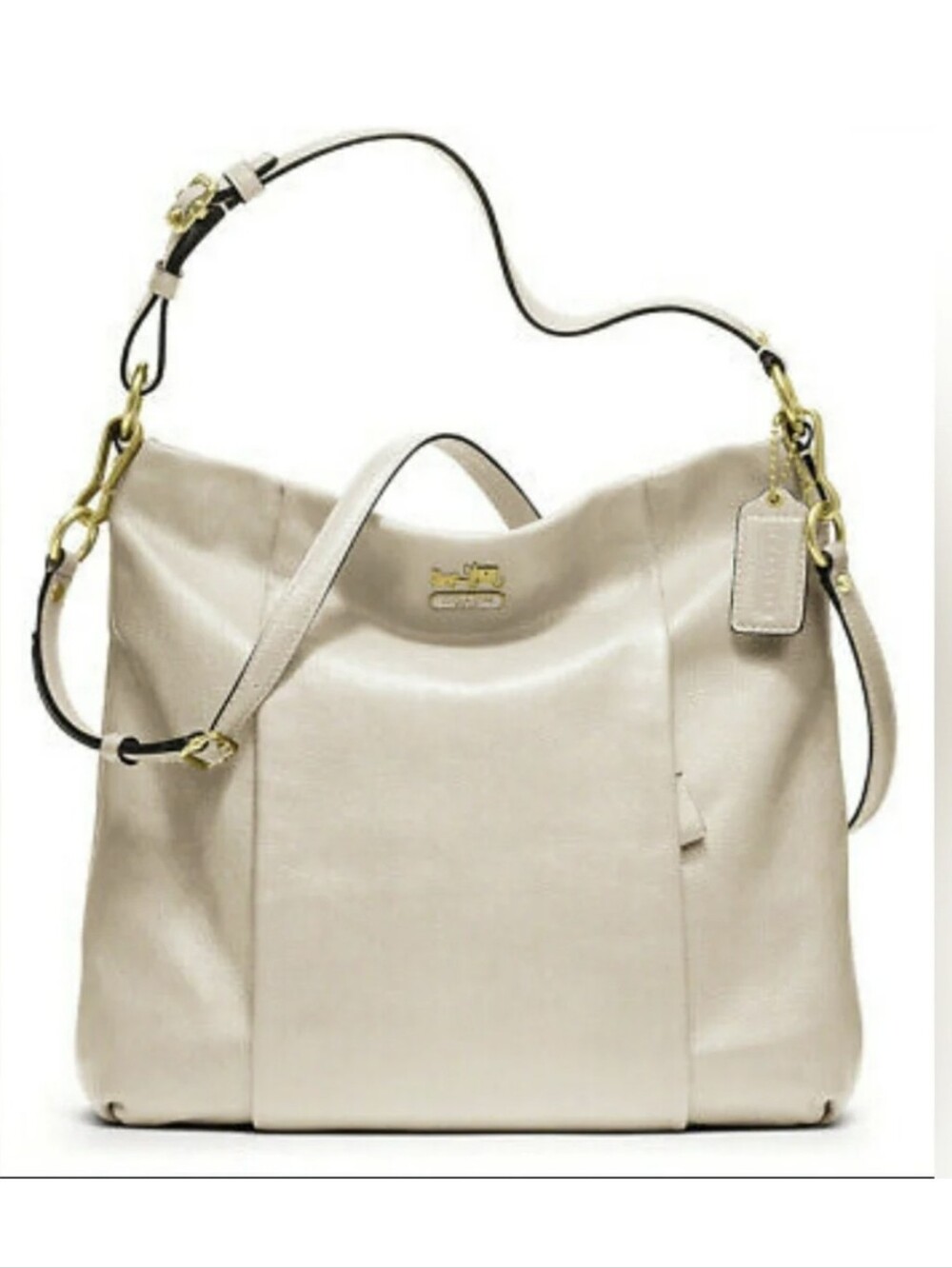 LIKE NEW! Vintage Coach Madison Isabelle Hobo-Ivory